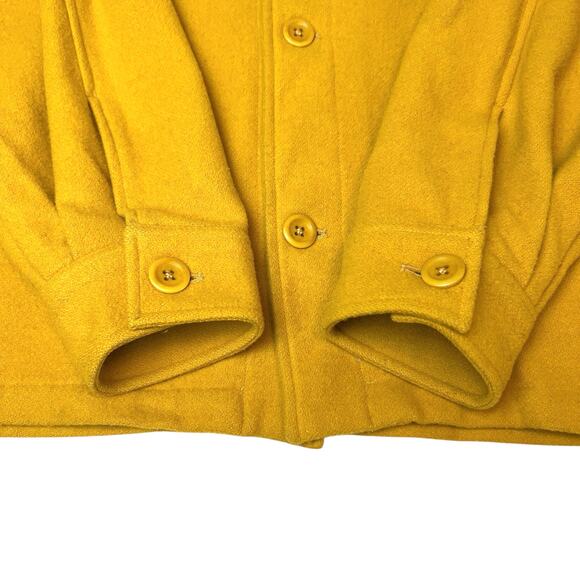Norse Projects Men's Kyle Wool Shirt Jacket Mustard Yellow Size XL - Picture 7 of 13